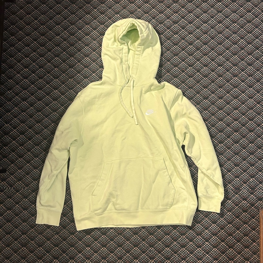 Nike Men's highlighter Green Hoodie